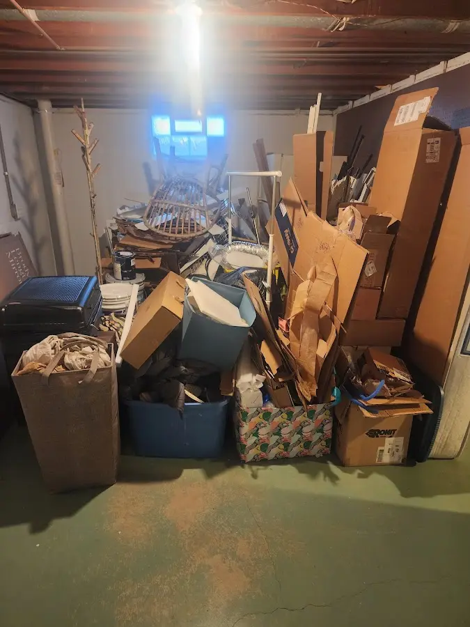 Roll-off dumpster container at job site for Roll Off Dumpster Rental in Live Oak